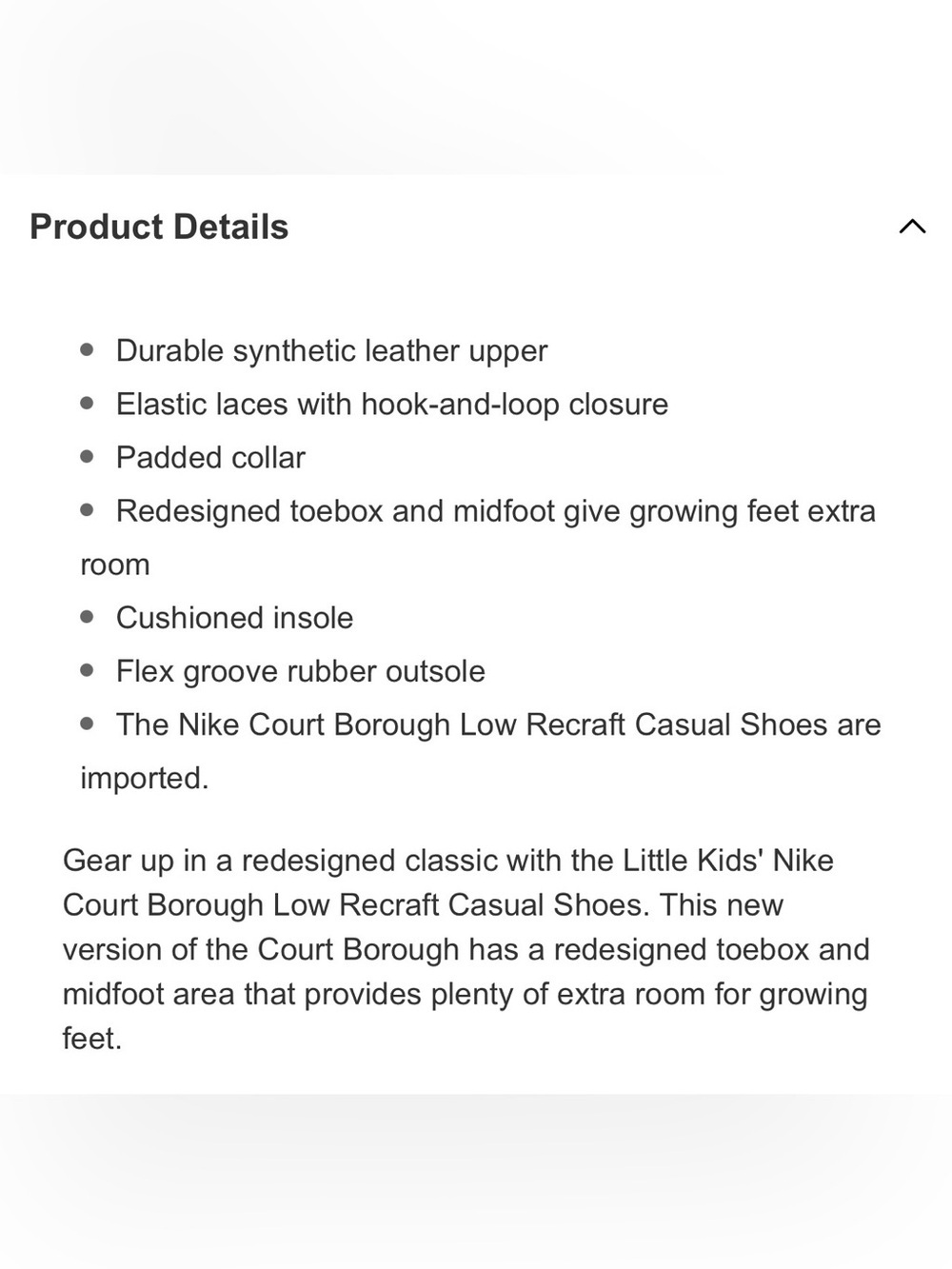 NWT- Nike Kids Court Borough Low Sneakers in White and Orange - Picture 8 of 8